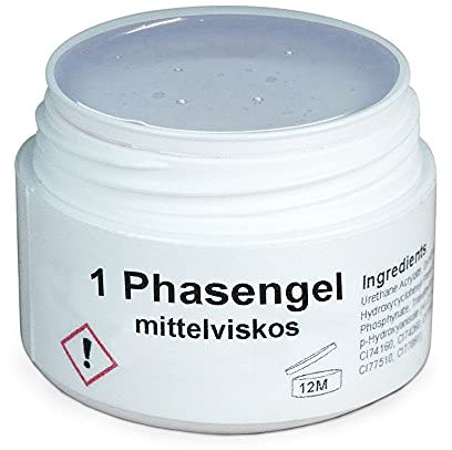 GS-Nails mittelviskoses 1-Phasen-UV-Nagel-Gel für Nail-Art & Nagel-Design - 3-in-1 Haftgel, Aufbaugel, Versiegelungsgel - Covergel (50ml)