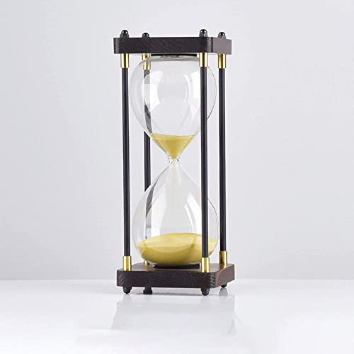 Sanduhr, Timer, Sanduhr, Sanduhr, Sanduhr, Sanduhr, Sanduhr, 30/45/60 Minuten, Glas-Sanduhr, Sanduhr, Basteln, Glas, Dekoration for Zuhause, Studium, Büro, kreatives Geschenk. (Farbe: A, Größe: 60 Min