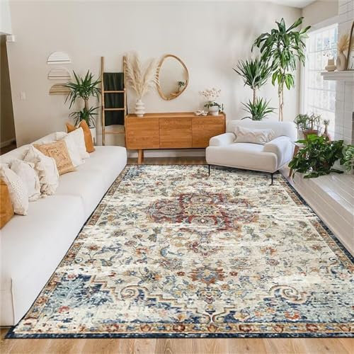 RUGMRZ Salon Auslegware Teppich Badezimmer Rote Blumendekoration klassischer Stil Wohnzimmer Mitte Teppich rutschfest Spiel Teppich 60X120CM