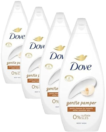 Dove Gel de Ducha Cuidado Envolvente Limpieza delicada para una piel suave, 720 ml (Paquete de 4)