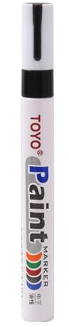 Genérico Marcador de retoque de Pintura - Rotulador de Pintura para neumáticos de Coche, Resistente al Agua, multisuperficie - Marcador de para neumáticos, Suministros de artística para Cuero