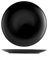 H&H Denver 6 Platos para postre Cerámica Negro 20 Cm