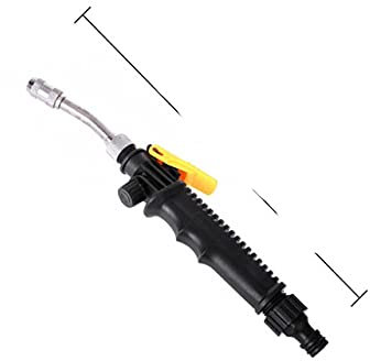 30/48/58 / 72cm Jet Hochdruckwasserpistole Waschmaschine Schlauchstab Düsensprühgerät Bewässerungsspray Sprinkler Reinigungswerkzeug für Autogarten-SPANIEN, Schwarz 30CM