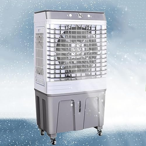 3 in 1 Portable Air Conditioner, Evaporative Cooler 3 Speeds, 20M Air Supply Distance, 80L Water Tank, 500W Rated Power, 120°Wide Angle Air Supply, for Home Commercial Industrial(116cm)