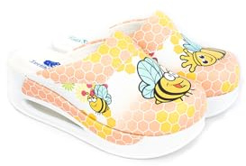 Terlik Sabo Air ST207 MAX Zuecos de Cuero Mules Zapatillas Zapatos Sabot, Mujer, Abeja, EU 40