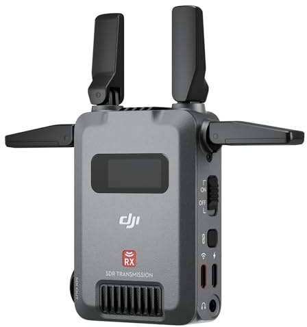 Receptor dji SDR Transmission, transmisión de vídeo inalámbrica SDR 1080p/60 fps a 3 km, Solo el RX, Estable y antiinterferencias, Gran penetración, Alta tasa de bits, receptores ilimitados