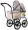 Skrållan Classic Dolls Pram – Sturdy Toddler Toy Stroller, Go for a Safe Walk, Nostalgic Baby Doll Pram, Toy Prams, Baby Doll Accessories, Lovely Swedish Design, Dolls Accessories for 3 Year Old