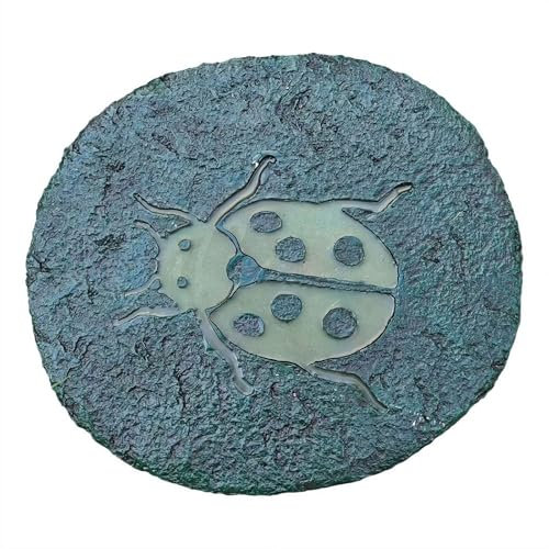 BOWTONG Pietre di calpestio del giardino, Pietra del giardino del sole, Pietra del giardino fosforescente, Pietra da pavimentazione del prato del giardino all'aperto, Ornamenti della decorazione del