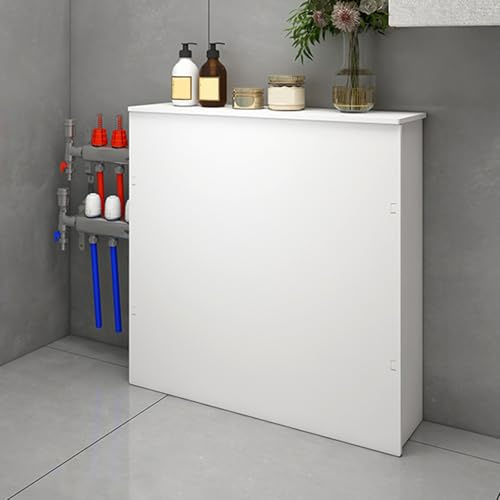 DJJYCTNM Cache Radiateur pour La Maison, Cache-radiateur Moderne en Bois et Plastique, Meuble de Sol Décoratif pour Salle de Bain, 3 Panneaux(40x40x15cm/16x16x6in)