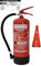 Brandengel Feuerlöscher 6kg ABC Pulverlöscher mit Manometer EN 3, Messingarmatur Sicherheitsventil, mit Kunststoffstandfuß mit Wandhalter (Mit Prüfnachweis U. Jahresmarke)