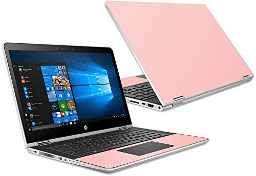 Mightyskins Skin Compatible with Hp Pavilion X360 15.6 (2018) - Solid Blush | Protective, Durable, and Unique Vinyl Decal Wrap Cover | Easy to Apply, Remove, and Change Styles | Made in The USA