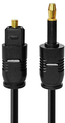 HUANGTAOLI Toslink to Mini Toslink Optical Digital Audio Sound 3.5mm SPDIF Optical Cable (3m)