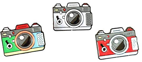 EXCEART 3Er Set Kamera Broschen Aus Legierung Anstecknadeln Für Kleidung Taschen Rucksäcke Hüte Und Schals Stilvolle Kamera Form Accessoires Für Frauen Und Mädchen