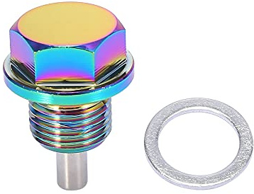 X AUTOHAUX Magnetische Ölablassschraube M16x1,5 Für Universalauto 1 Satz | Mehrfarbig, Magnet, Aluminiumlegierung, 35x25mm, Mit Dichtungen