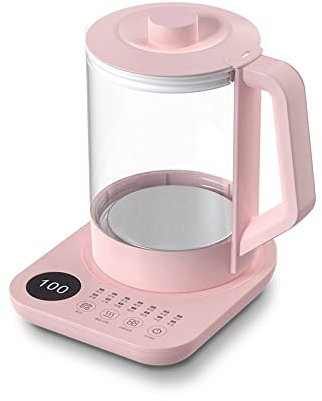 BOMEETSIA 1.8L Multifunctional Health Pot, Household Glass Tea Maker, Office Decoction Kettle, Intelligent Automatic Kettle,pink