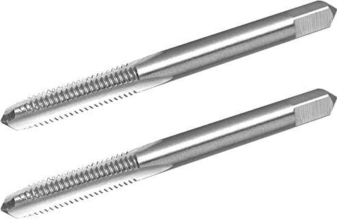 Burkit 2 Stück M2,5 x 0,25 Gewindegewindebohrer, rechts, HSS M2,5 x 0,25 gerader geriffelter Maschinengewindebohrer