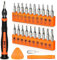 JOREST 24Pcs Destornilladores Precision Kit, Set Herramientas con Torx T1 T2 T3 T5 T6 T8 T9 T15, Triwing Y000, Phillips PH000, P2/P5, -1.0/2.0, etc, per Switch, PS4, Laptop, Mac, Xbox, PC, Gafas, etc