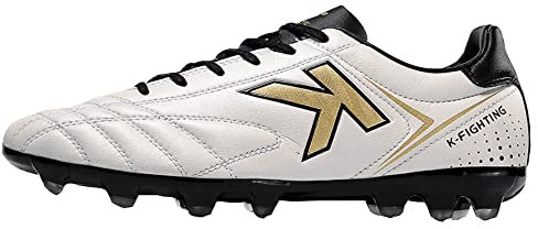 KELME Herren Fußballschuhe AG Fußballschuhe Jugend Professionelles Training Fußballschuhe Outdoor Sport Athletic Sneaker, Weiss/opulenter Garten, 41 EU