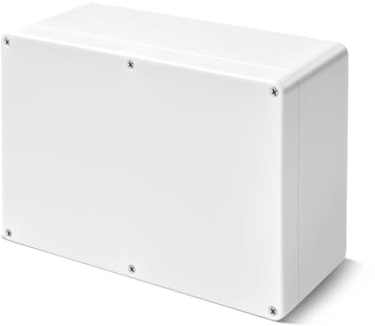 Anschlussdose, ABS Elektrisches Anschlusskästen,Wasserdichtes IP65 Abzweigkasten, DIY Kunststoff Fall,Gehäuse-Abzweigdose,Power Verteilerdose,Kunststoff Projekt Abzweigdosengehäuse,26.5 x 18.5 x 9.5cm