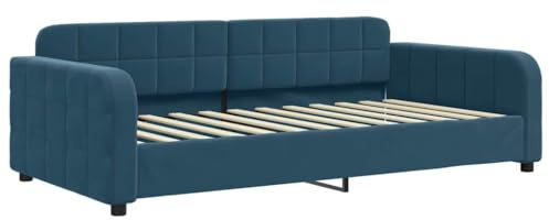 vidaXL Tagesbett Blau 90x200 cm Samt