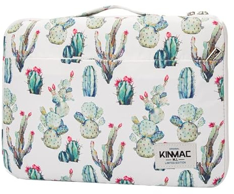 Kinmac 360 ° Custodia protettiva per laptop resistente all'acqua Custodia con maniglia per laptop MacBook Pro da 14 pollici, 13,5 pollici-13,9 pollici e 14 pollici (Cactus)