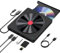 OHVBAEON External DVD Drive, External CD/DVD Drive for Laptop, Portable CD/DVD ROM +/-RW Burner Rewriter with SD TF Slot & USB Ports for Desktop PC Windows 11/10/8.1/7/XP Macbook Mac Linux OS
