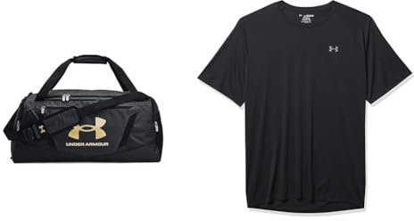 Under Armour Unisex UA Undeniable 5.0 Duffle SM Backpack & Herren Tech 2.0 Shortsleeve, atmungsaktives Sportshirt, kurzärmliges und schnelltrocknendes Trainingsshirt mit Loser Passform