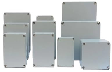 AIRUIXI Boîte de dérivation Boîte en métal IP67 Boîte extérieure en Aluminium moulé résistant aux Hautes températures Trou d'installation en Usine Boîte de jonction électrique(FA12 200x130x75)
