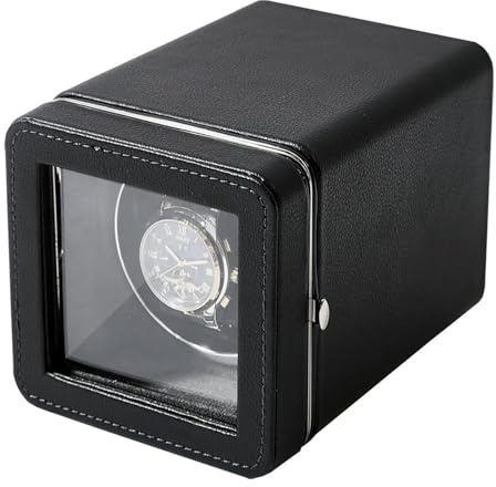 Uhrenbeweger 1 Uhr Watch Winder Box Automatik Uhrenbeweger leise Uhrenbeweger für Automatikuhr Type-C USB Aufladen luxuriöser Uhrendreher Automatischer Uhrenbeweger für eine Uhr Uhren Bewegungsgerät