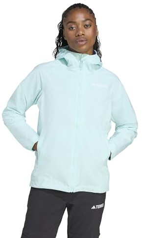 adidas Damen Terrex Multi 2 Layer RAIN.RDY Jacket, semi flash aqua, L