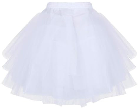 SinChic Reifrock Kinder Mädchen Weißer Unterrock Petticoat für Brautjungfer Hochzeitsfeier