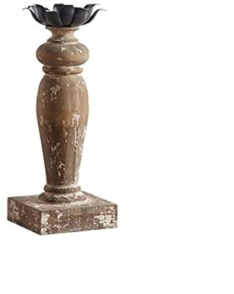 ZXXDSMYF Display Kandelaber Kreative Holz Geschnitzte Kerzenständer Eisen Kerzenständer Innen Dekoration Retro Stil Kerzenhalter Dekoration Kerzenhalter