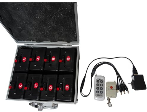 Lanzador de fuegos artificiales/equipo de escenario, controlador de base de carga con control remoto, utilizado para escenarios de bares, festivales, bodas, suministros de ambientación,8-groups