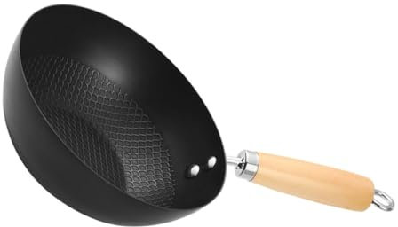Cabilock Wok Sans Revêtement Poêle à Mini Pour Cuisinière à Induction Pour Cuisine Chinoise Pratique Et Facile à Nettoyer