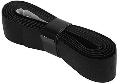 NDNCZDHC Tennisschläger-Griffband, 3,3 Fuß Tennis-Griffband, saugfähiges Leder, Tennisgriffe, Overgrip für Outdoor-Spielplatz, Fitnessstudio (Black)