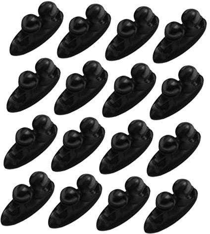 OSALADI Fijador De Gestión De Cables Clip De Cables 16 Piezas Para Auriculares