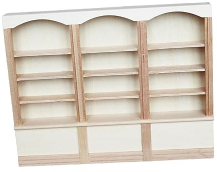 Warmhm Miniatur-bücherregal Aus Holz Kleines Bücherregal Für Puppenmöbel Miniatur-bücherregal Als Dekoration Für Schreibtisch