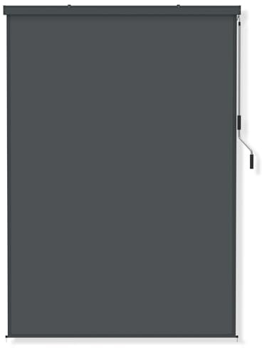 FIVMEN Store extérieur vertical 180 x 250 cm - Résistant aux intempéries - Protection solaire avec manivelle - Protection solaire - 180 cm de large - Protection contre les regards indiscrets - Pour