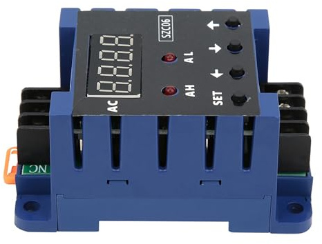 aqxreight SZC06 AC Amperio Digital 0.3? 50A Medida del Retraso de Alarma Inferior del Límite Inferior Detec AC110? 220V Rendimiento estable. AC Ammeterdigital Ammeter -cutrewurrent DisplayC110? 220V