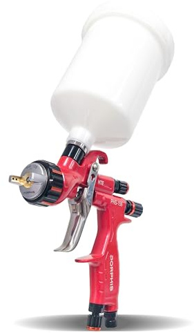 PORPHIS Automotive Refinishing HVLP Spray Gun PHS-156 Middle Pressure 1.3mm Nozzle Paint Spray Gun, Red