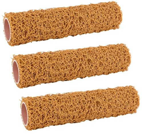 3 Pcs 9 Inch Textured Paint Roller, Texture Roller Paint Brush, Decor Art Pattern Brush Paint Rollers 9 Inch, Paint Supplies for Painting Walls Ceiling Drywall Home Improvement