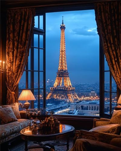 Jigsaw Puzzles 150 piece,Puzzles for Adults,Challenging Educational Family Activity Games Home Decoration Puzzle Eiffel Tower Scenery 13.8 x 9.8 inch