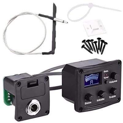Pastilla para Guitarra Preamplificador con Ecualizador De 3 Bandas