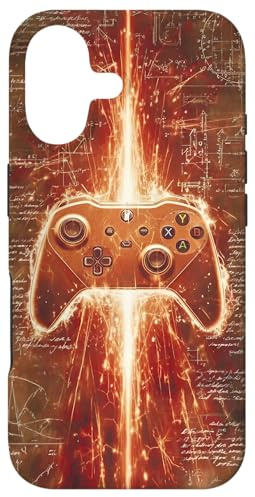 Video Game Controller Gamer Boys Men Graphic Orange Gaming Case for iPhone 17