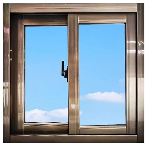 Fenêtre coulissante en alliage d'aluminium 50 x 38 cm en verre trempé isolé avec écran idéal pour les abris de jardin, salles de bains, camping-cars, garages et granges – et design élégant
