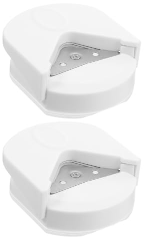 Mipcase 2 Stück Eckenrunder R4 Eckenschneider für Papierbasteln und Scrapbooking Runder Papierschneider für Fotoecken Karton und Notizbücher