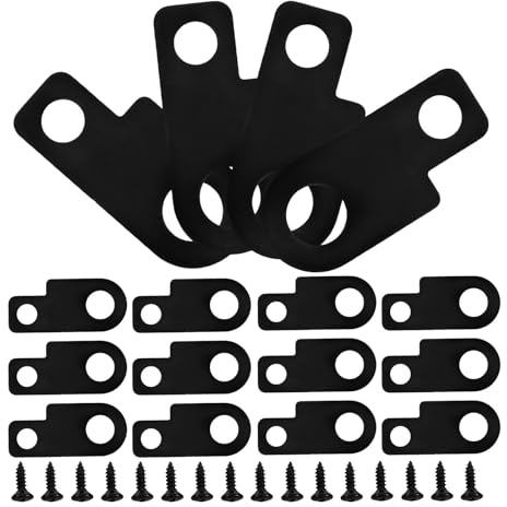 JECOMPRIS Metallpedal Montageset für E gitarren Effektpedale und Universeller Kompatibilität 16 Stück mit Stabiler Mechanik für Proben und Auftritte