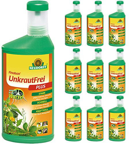 10 x 1 Liter Neudorff Finalsan Konzentrat UnkrautFrei Plus, Unkrautvernichter