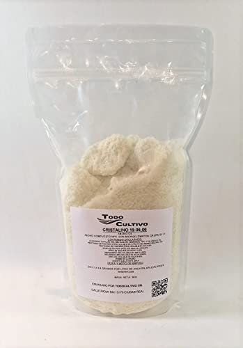 TODOCULTIVO Abono foliar Cristalino NPK 19-06-06 Soluble. 5 Kilos brotacion para riego por Goteo