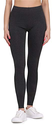 Bellivalini Dam Leggings Lång BLV50-147 (Mörk Melange, M)